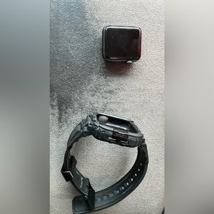 Apple Watch Series 3 GPS, 38mm Space Gray Aluminum Case. OS Watch Band.